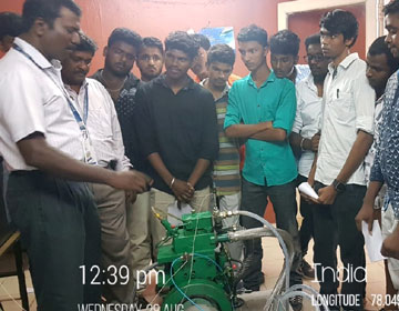 One Day Skill Development Programme for Students, on “VCR Engine - Performance and Emission testing”, on 28 Aug 2019
